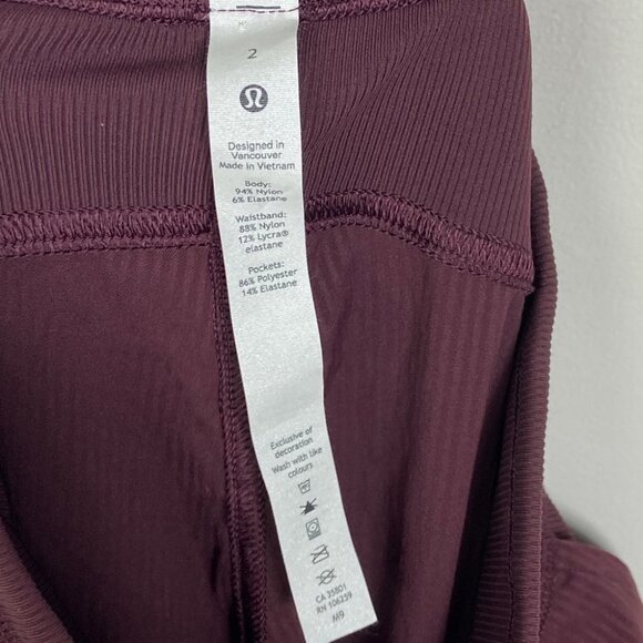 Lululemon 2021 Dance Studio Jogger Pants Size 2 Burgundy Yoga Track Pant Purple - Picture 4 of 11
